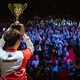Rangchu celebrates after his monumental victory at the Tekken World Tour finals